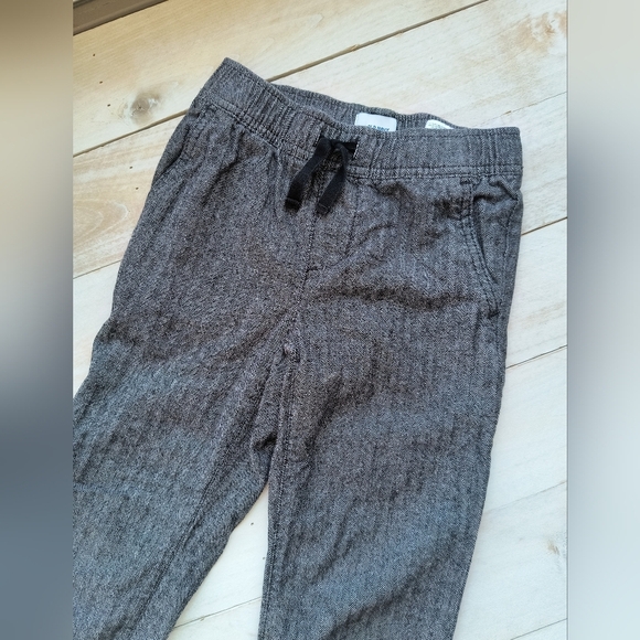 Old Navy Boys Heathered Gray Jogger Dress Pants Drawstring Waist Size Small 6-7 - Picture 2 of 4